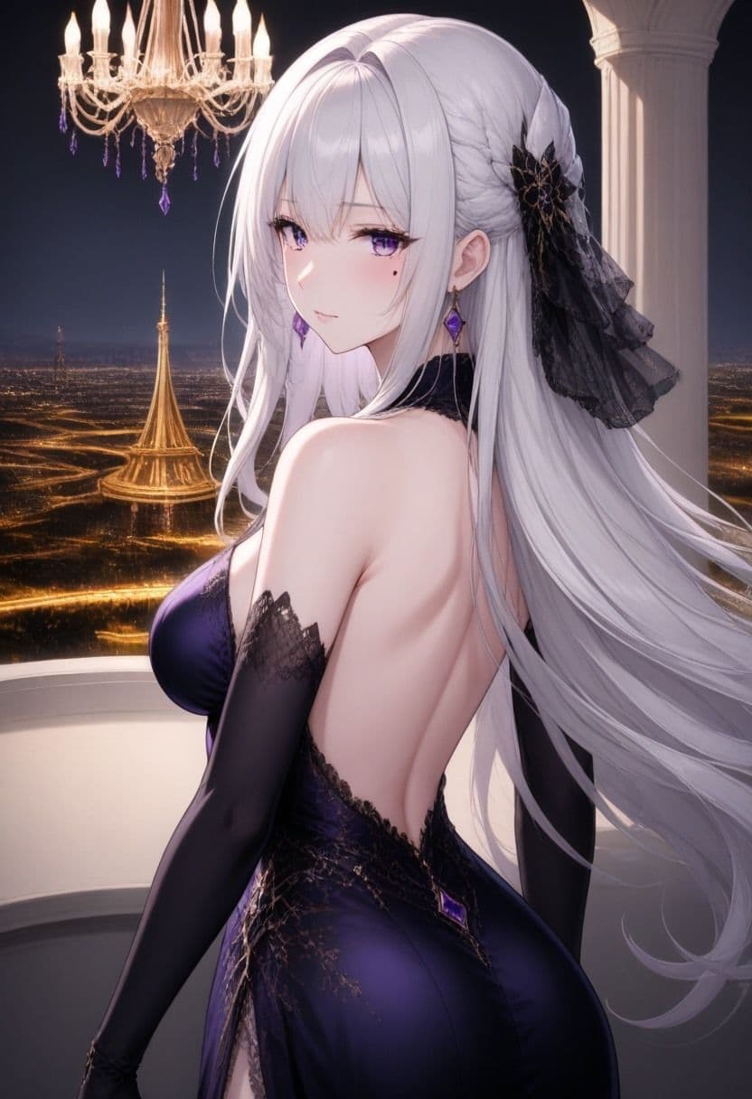【AI生成】銀月のセレナ 300 Illustrations Collection サンプル3