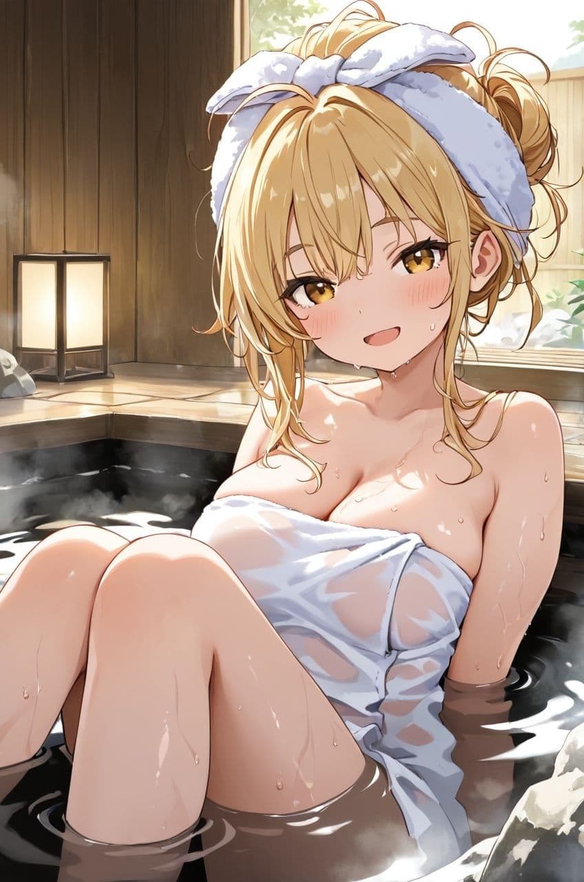 エロゲー好きな金髪ギャルちゃんとのえっちなご奉仕タイム 混浴編 サンプル6