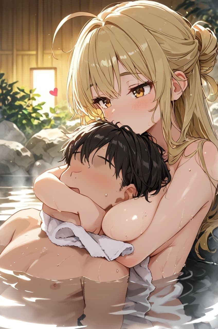 エロゲー好きな金髪ギャルちゃんとのえっちなご奉仕タイム 混浴編 サンプル10