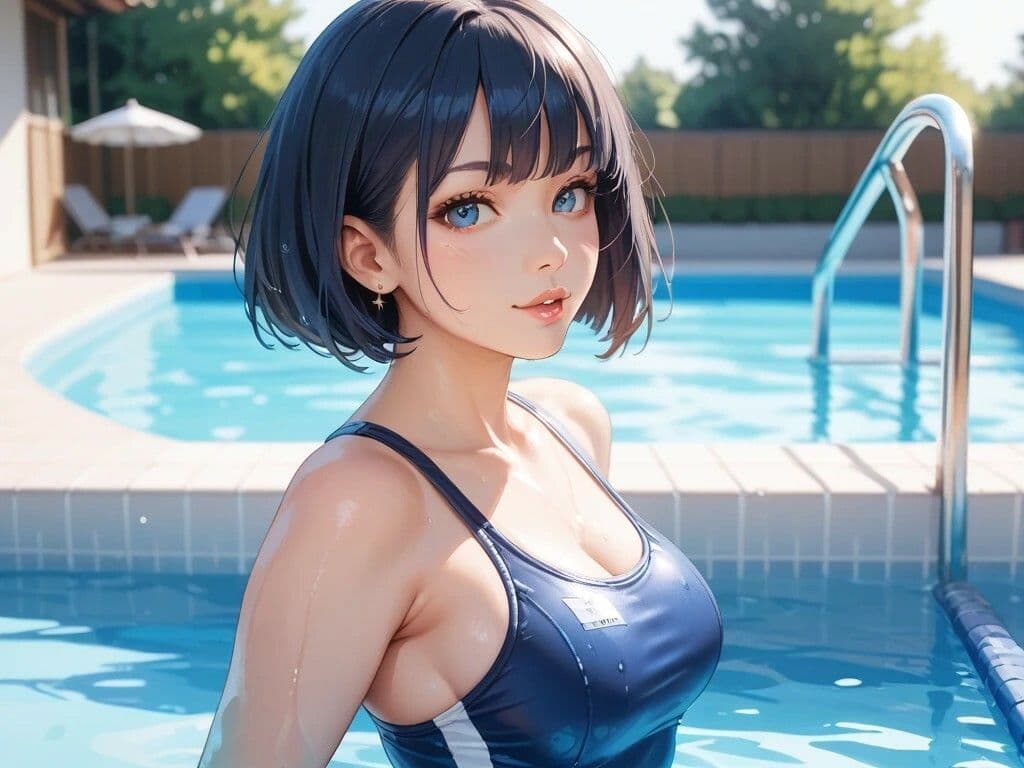 図書室プレイと学校プールプレイと工場で働く美女と鍾乳洞散策美女 サンプル3