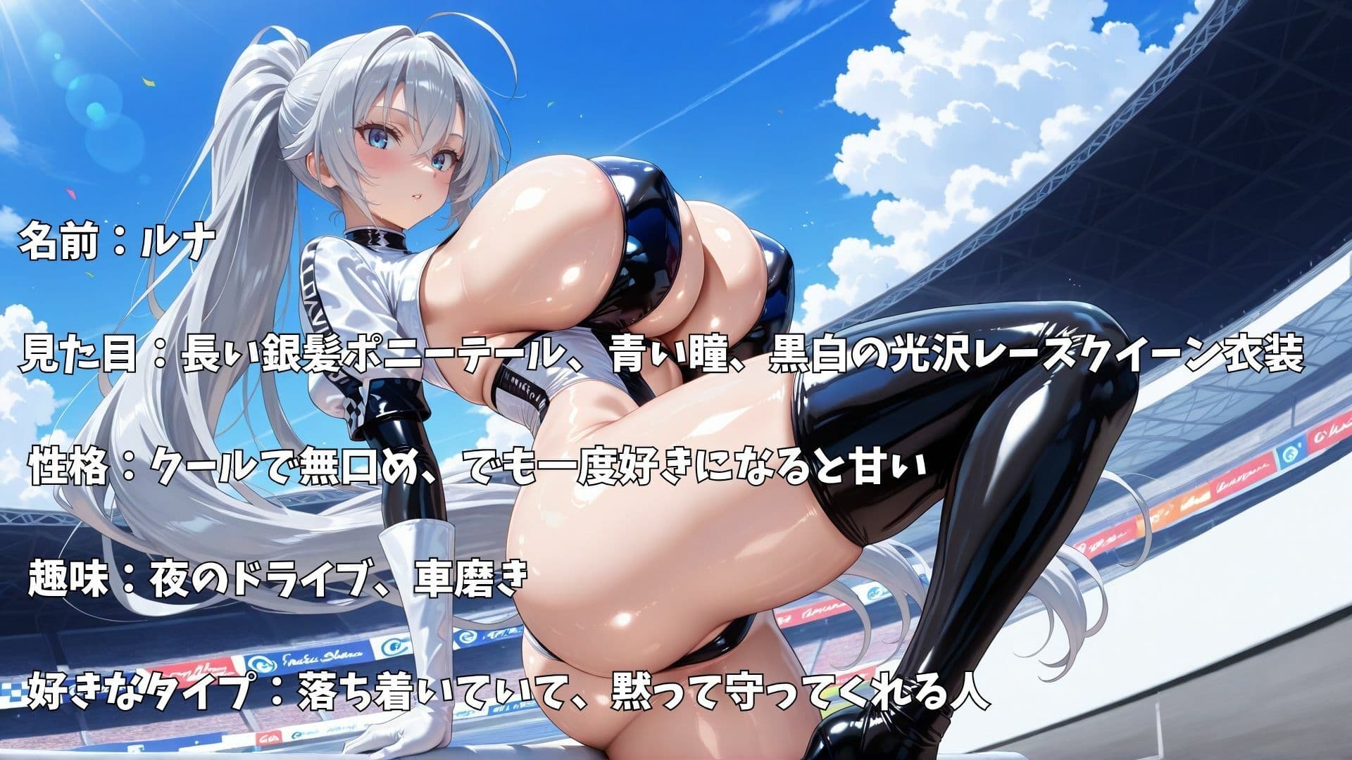 【4K】爆乳レースクイーン3人とイチャラブ中出しセックス サンプル8