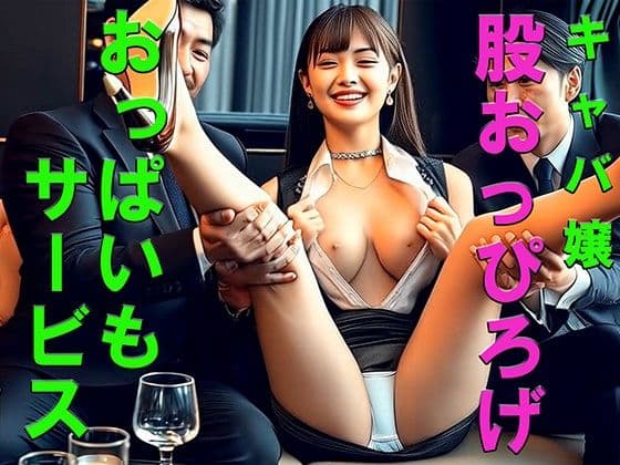 妄想32 キャバ嬢が客に脚持たれ股おっぴろげおっぱいサービス AI生成動画