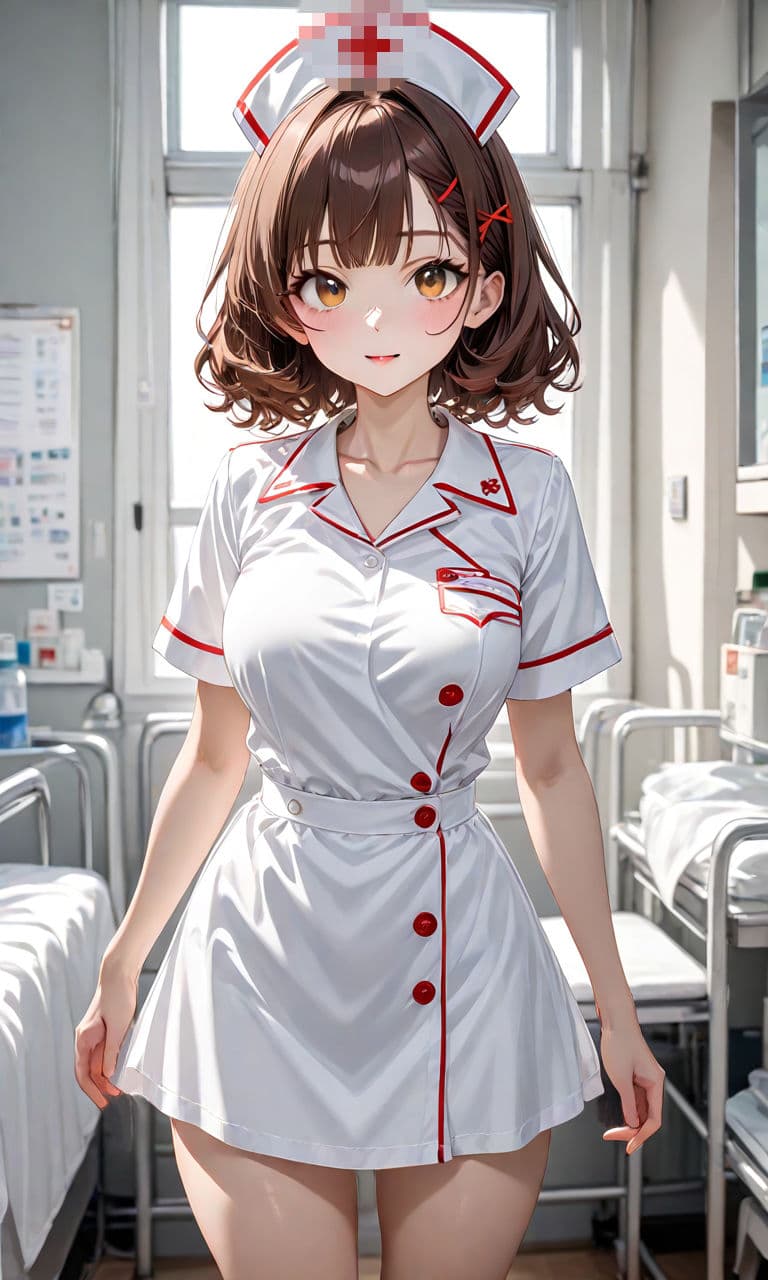 茶髪美少女ナース服 サンプル1
