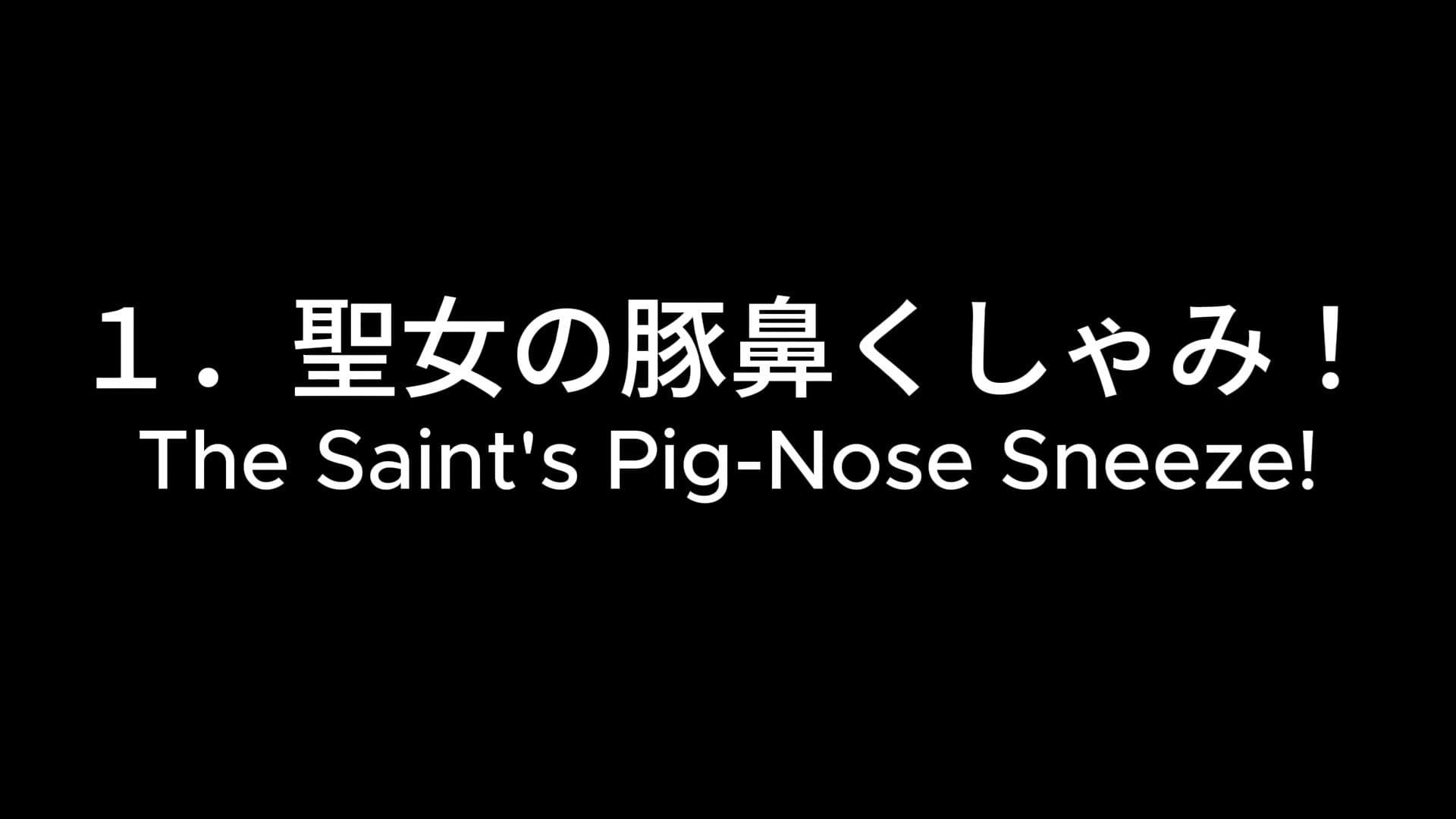 豚鼻くしゃみコレクション！（MP4アニメ） / Pig Nose Sneeze Collection！ （MP4 Anime） サンプル1