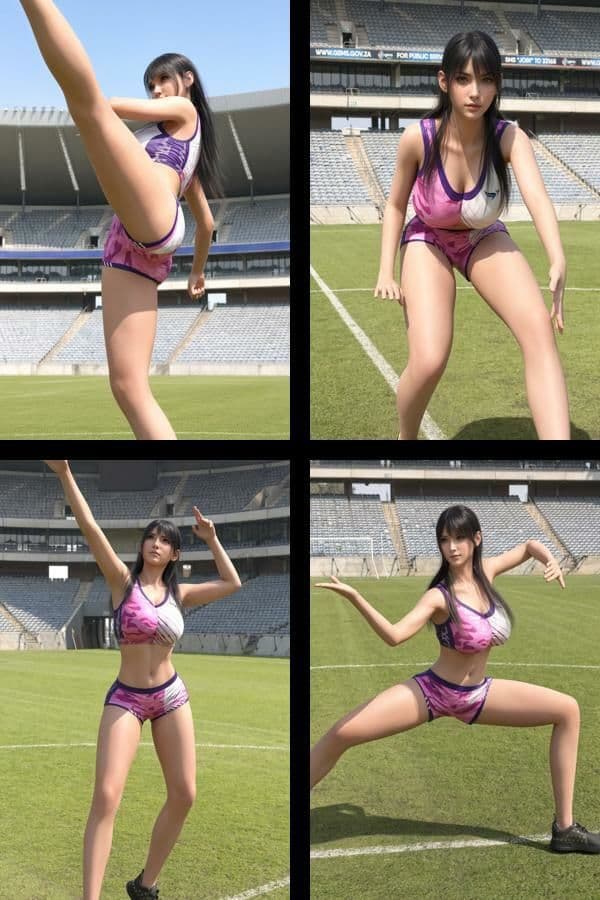 才色兼備の万能女性格闘家 霧島 愛唯の陸上選手モデル風写真集The Real_02 サンプル1