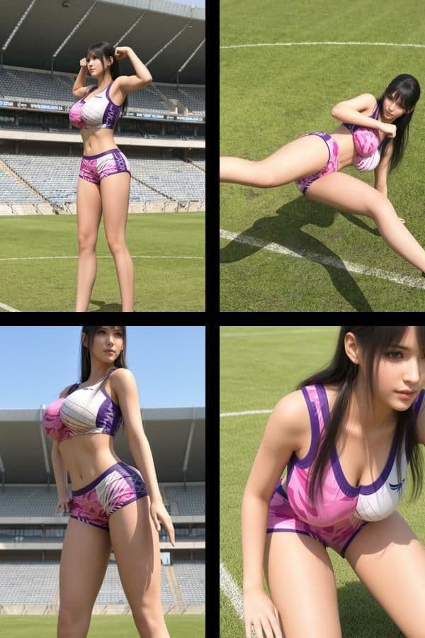 才色兼備の万能女性格闘家 霧島 愛唯の陸上選手モデル風写真集The Real_02 サンプル2