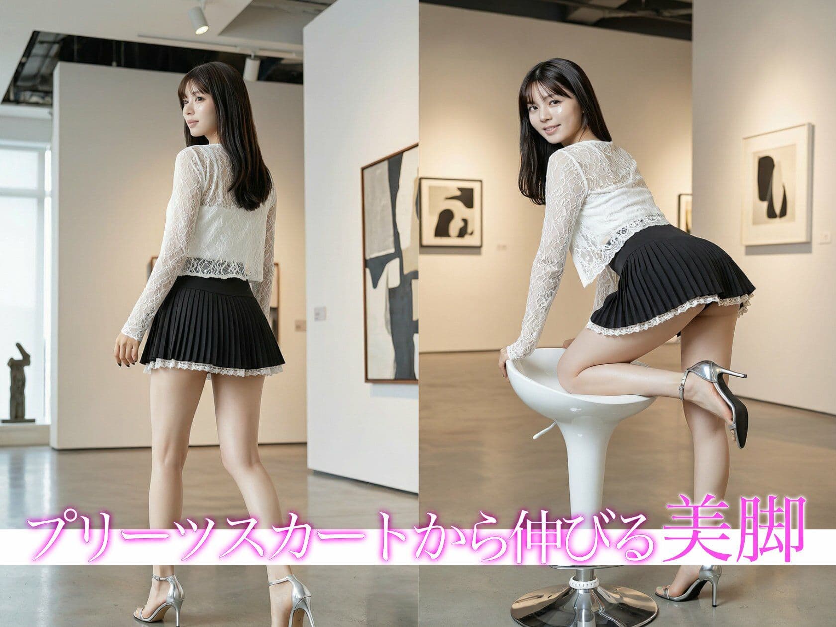 日常のエロいお尻＜プリーツスカート編＞ サンプル1