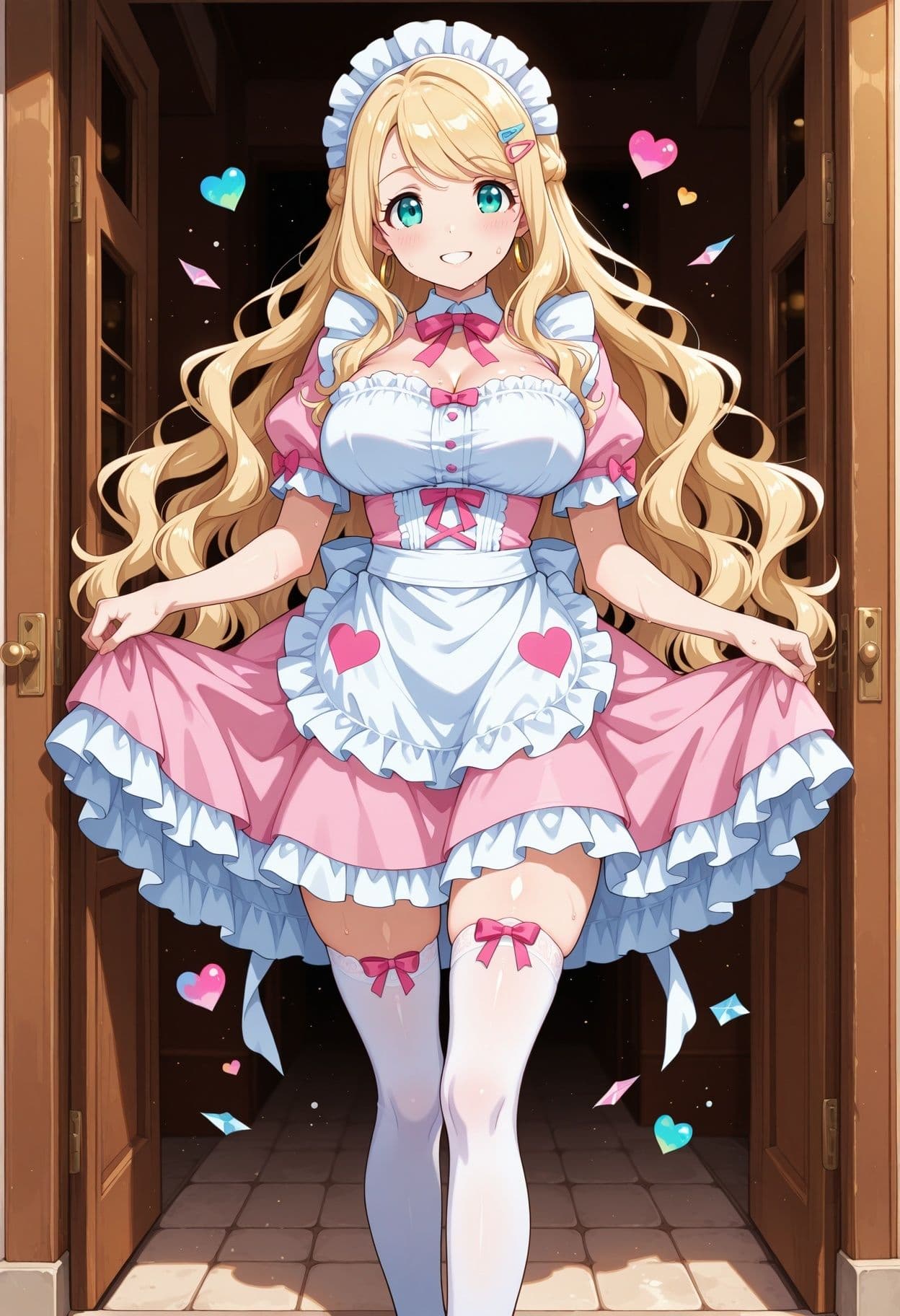 【AI CG集】文化祭コスプレ喫茶 サンプル1