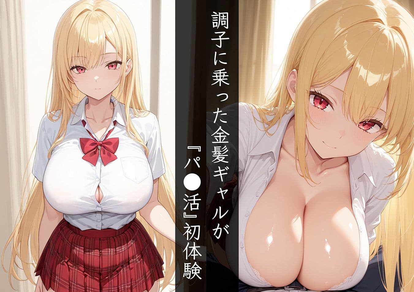 生意気な金髪ギャル初めてのパパ活でキモおじに何度も生ハメされる サンプル1