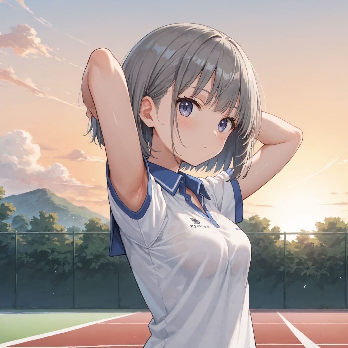 学園性活！ユニフォームに滲む汗 テニス部の本気がエロい7【汗かく美少女の厳選CG353枚収録】PC向け サンプル5