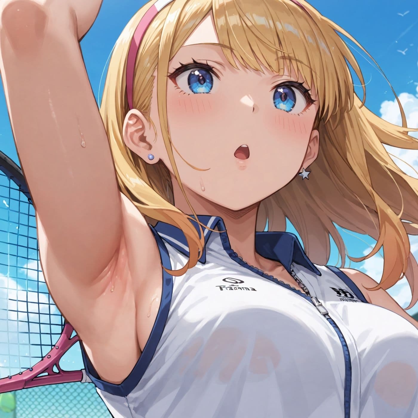 学園性活！ユニフォームに滲む汗 テニス部の本気がエロい7【汗かく美少女の厳選CG353枚収録】PC向け サンプル7