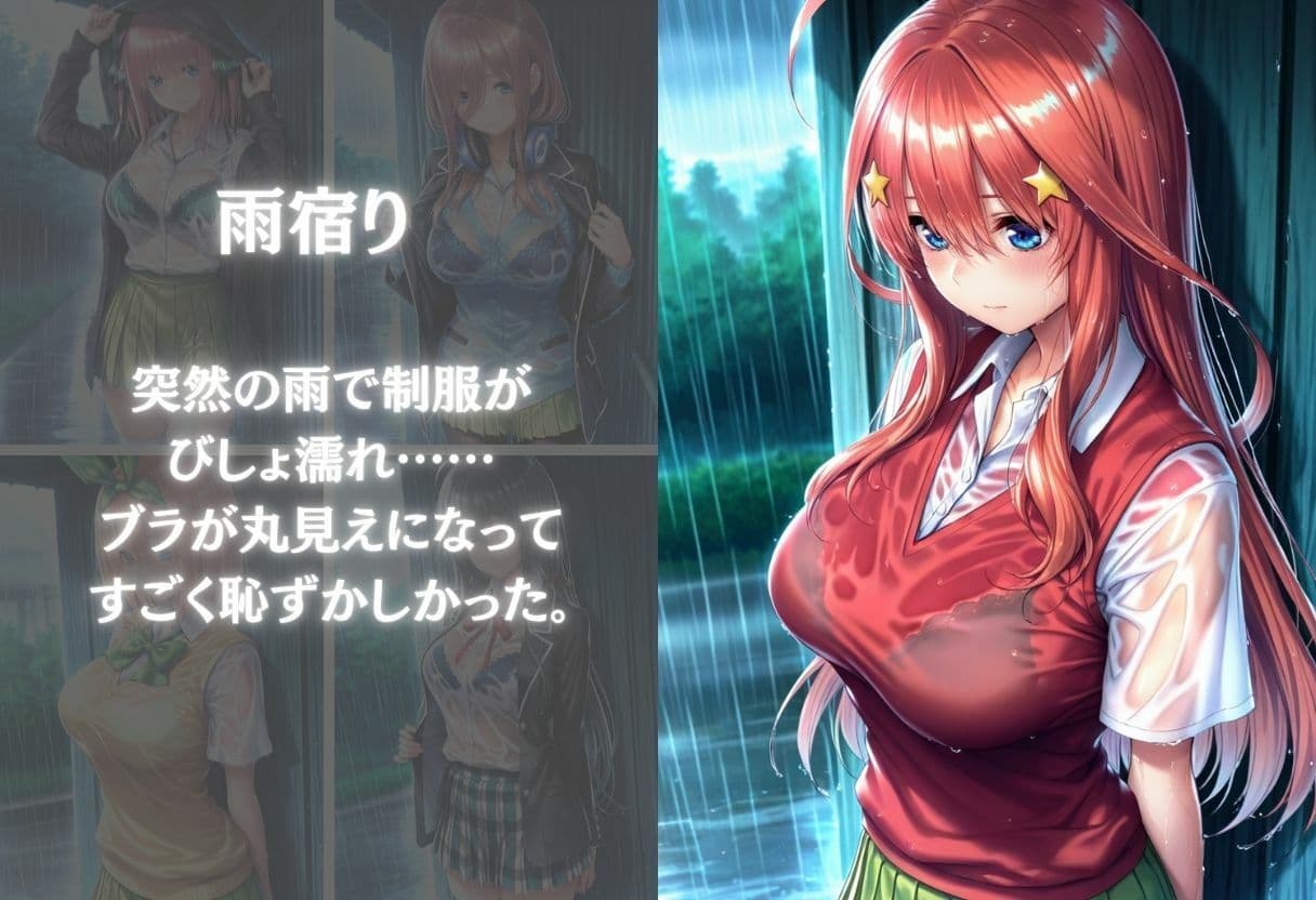 雨宿りの濡れ透け制服美少女を自宅で犯した話〜Vol.2〜 サンプル2