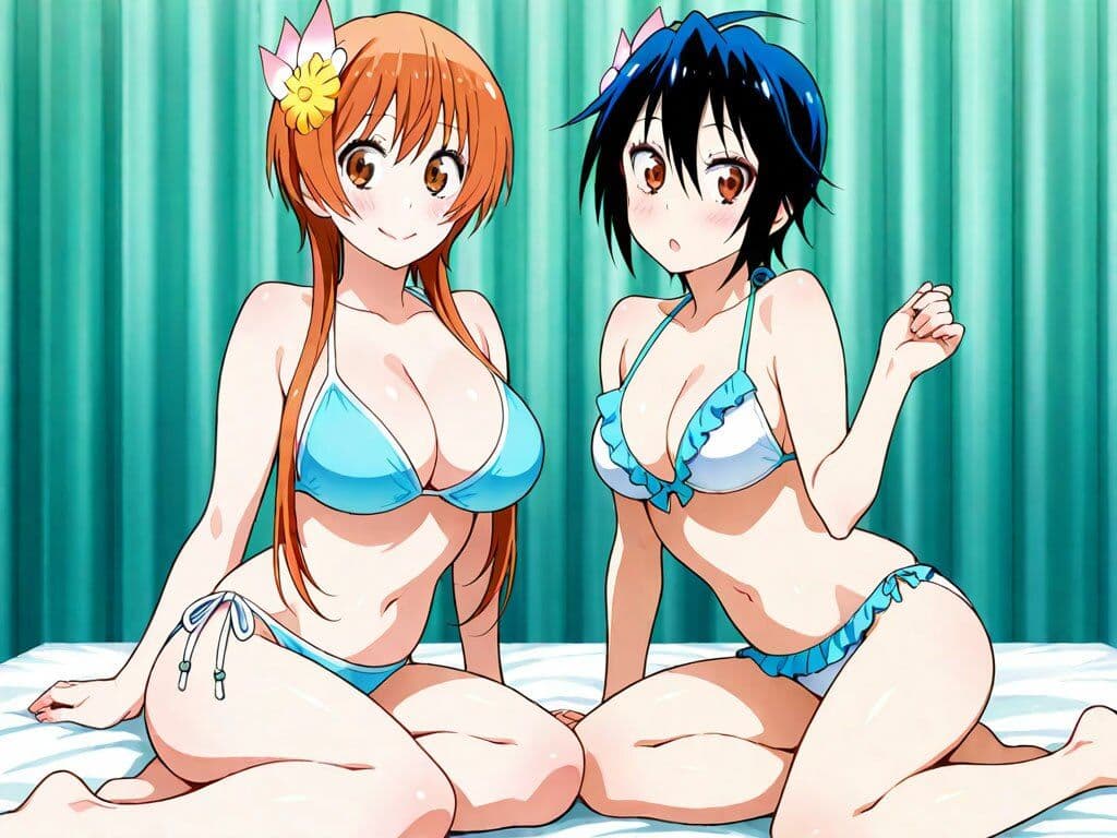 万里花＆鶫 お部屋でビキニエッチCG集 サンプル1