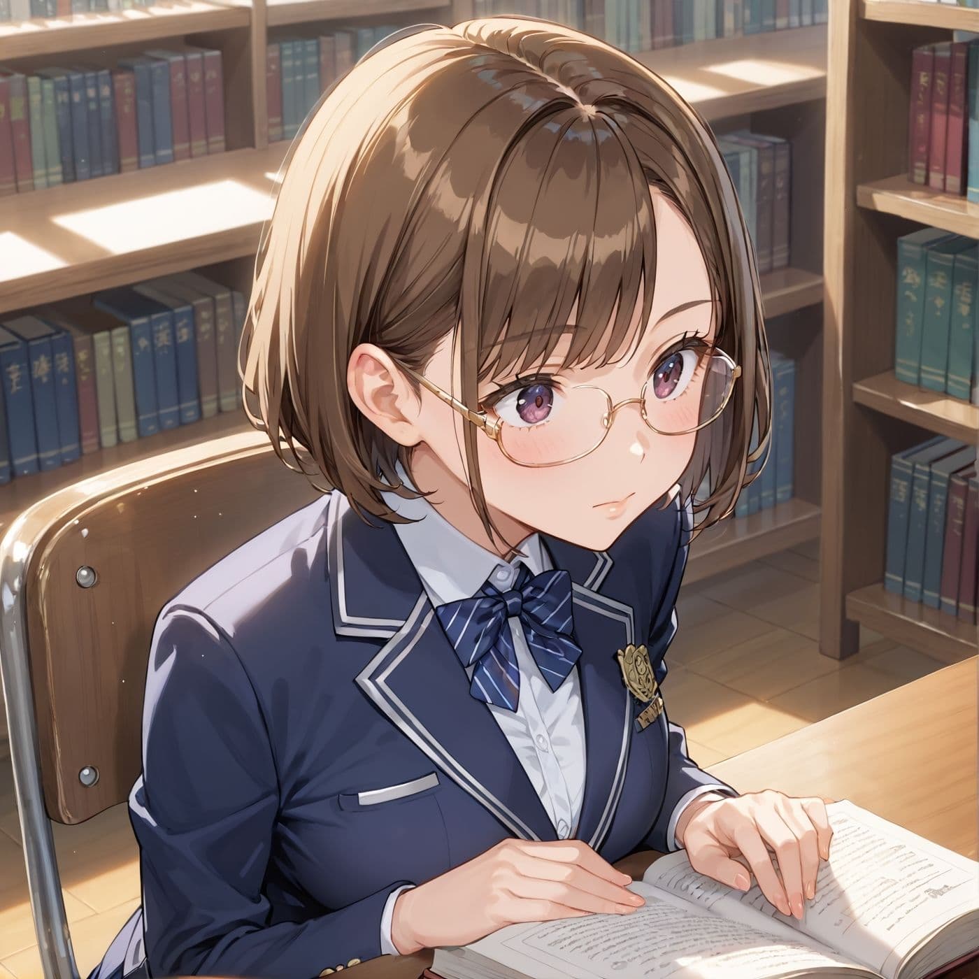 学園性活！図書委員と官能的な秘め事9【メガネ美少女の厳選CG209枚収録】 サンプル3