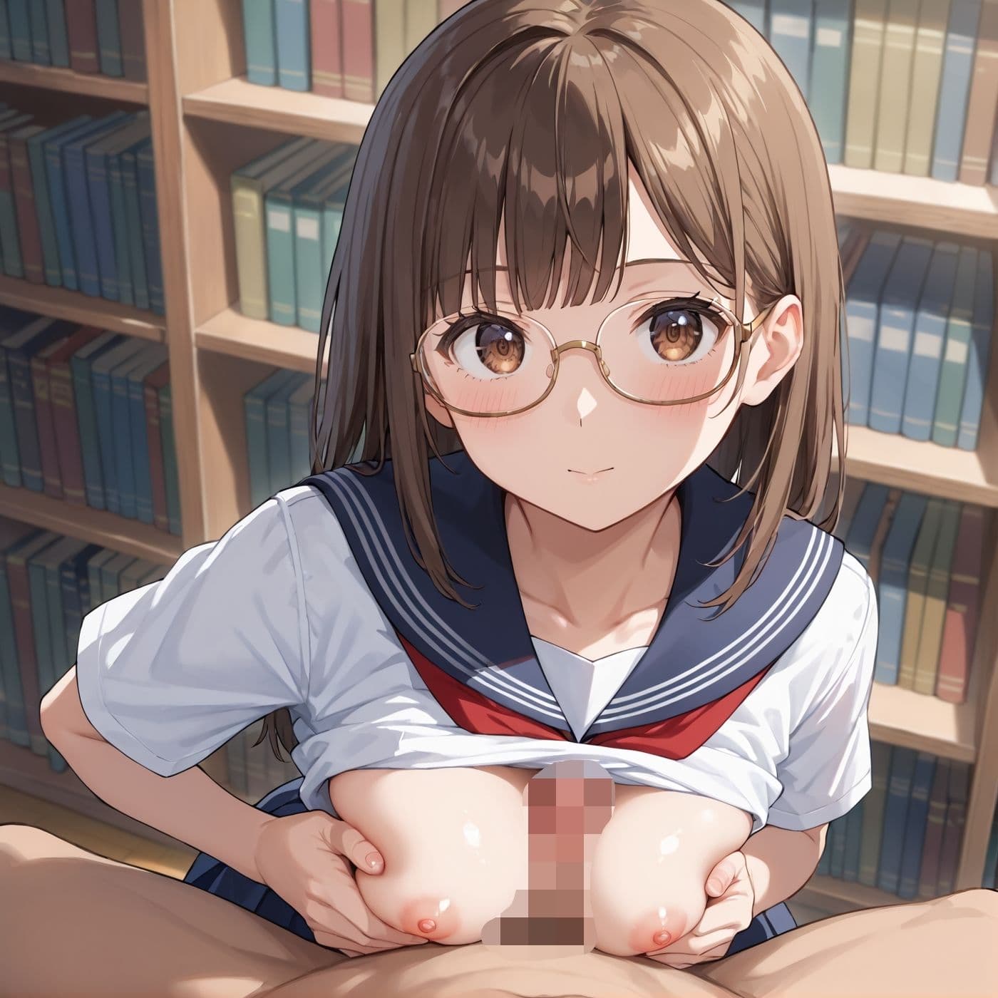 学園性活！図書委員と官能的な秘め事9【メガネ美少女の厳選CG209枚収録】 サンプル5