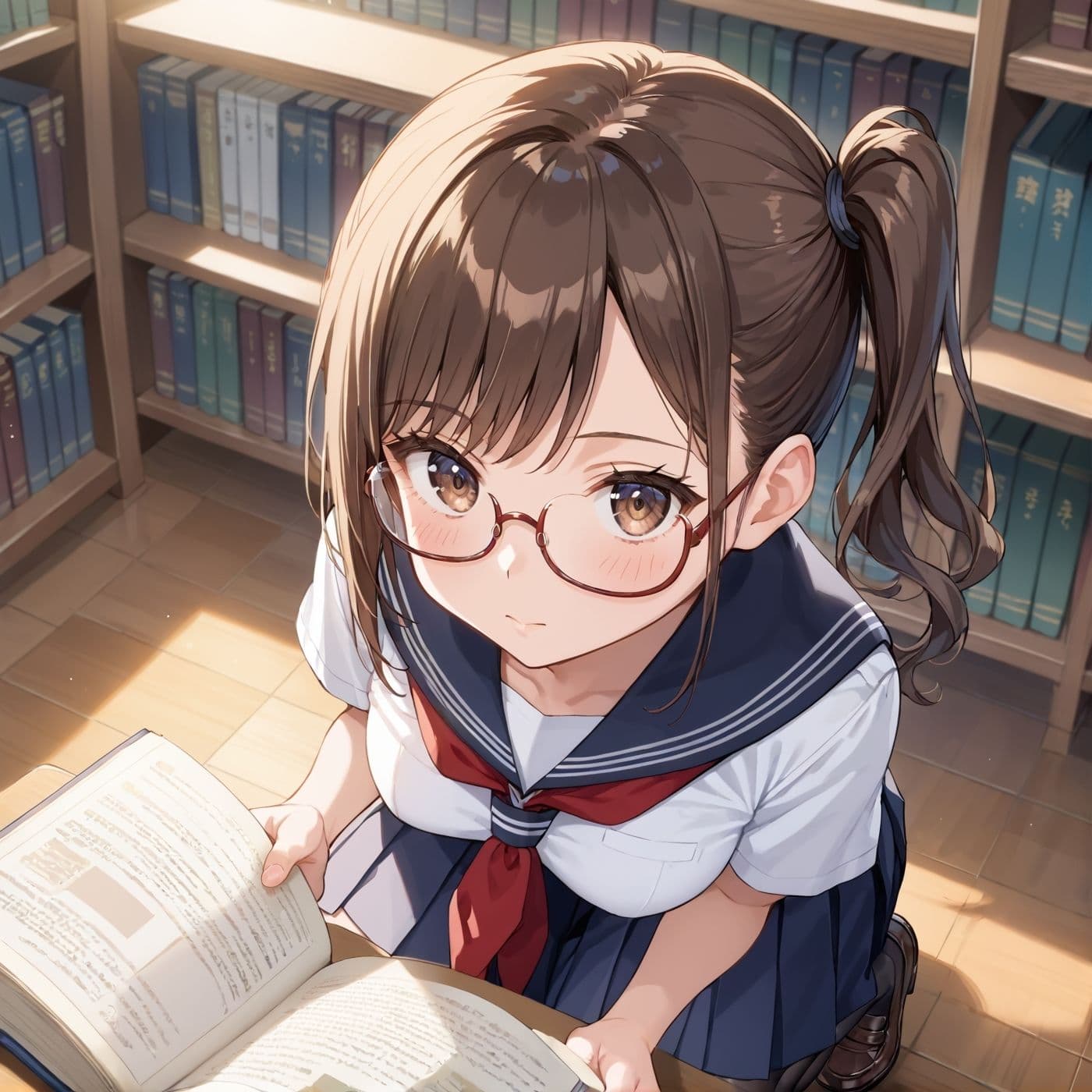 学園性活！図書委員と官能的な秘め事9【メガネ美少女の厳選CG209枚収録】 サンプル9