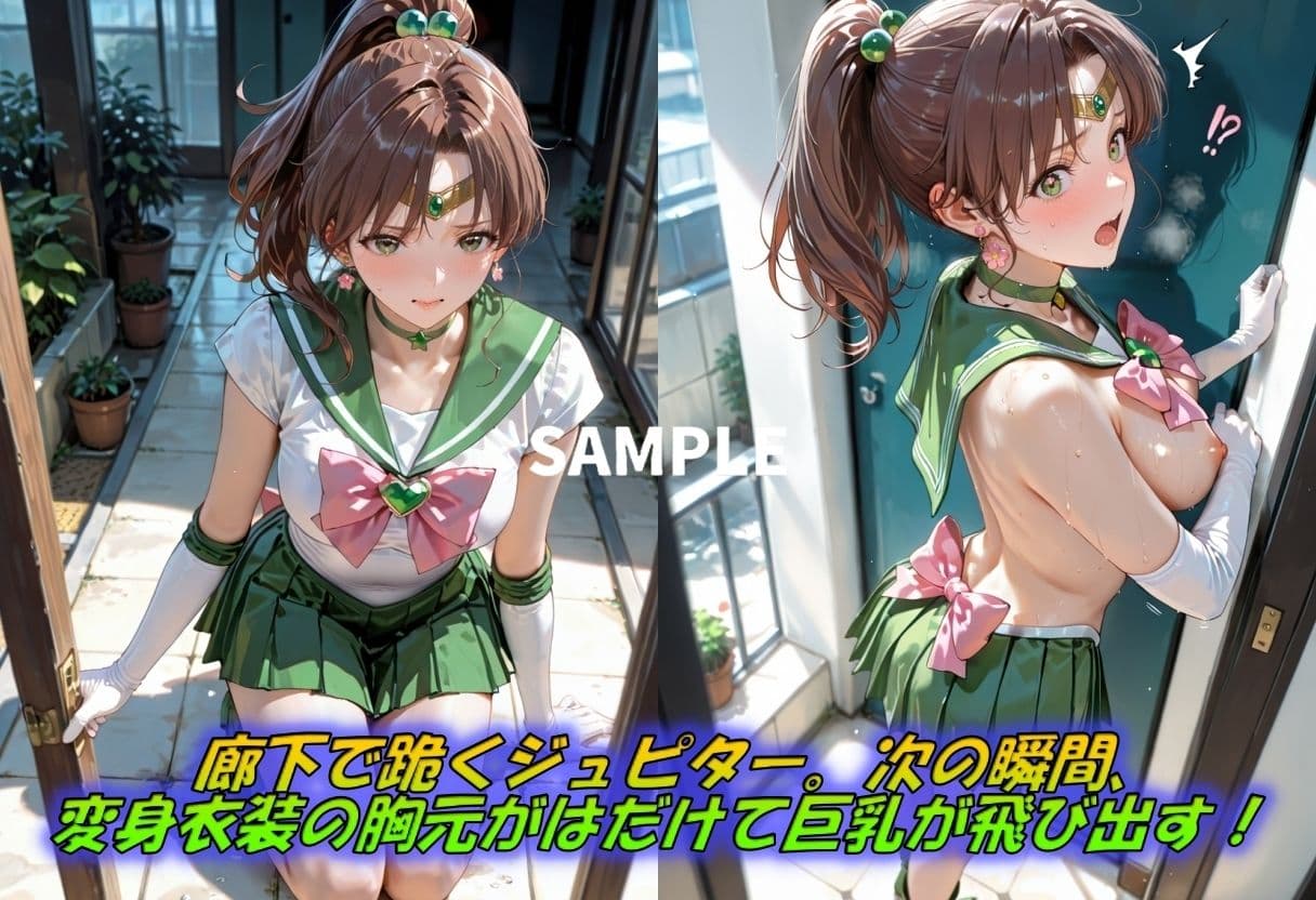 捕らわれた正義の巨乳ジュピター  搾乳機で連続絶頂！ サンプル1