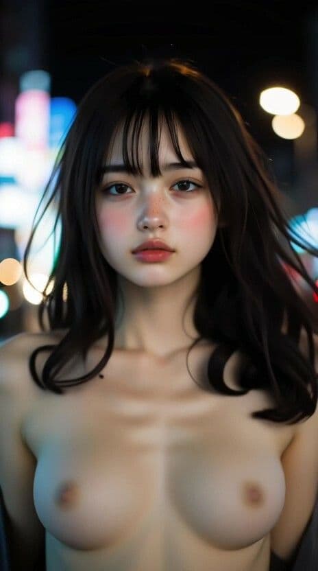 おっぱいを見せる美女05 オリジナルキャラクター トップレス AI生成動画:9分14秒 サンプル1