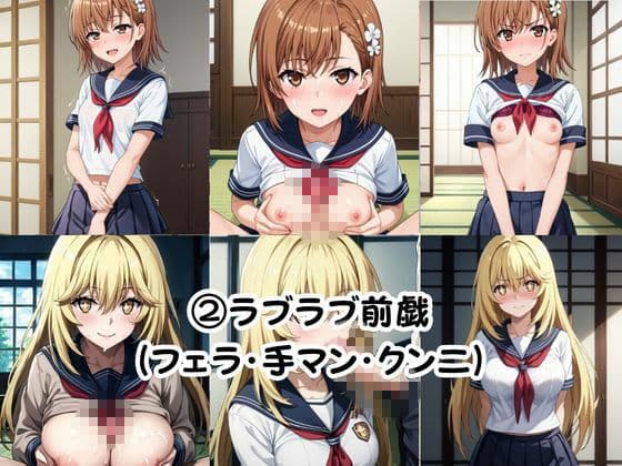 巨根の後輩と止まらない恋人SEX〜御○美琴＆食○操祈編〜 サンプル4