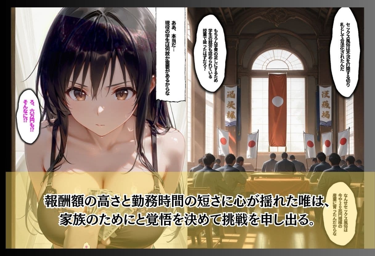 風紀委員の私が風俗面接？家計のため処女を差し出す実技テスト サンプル7