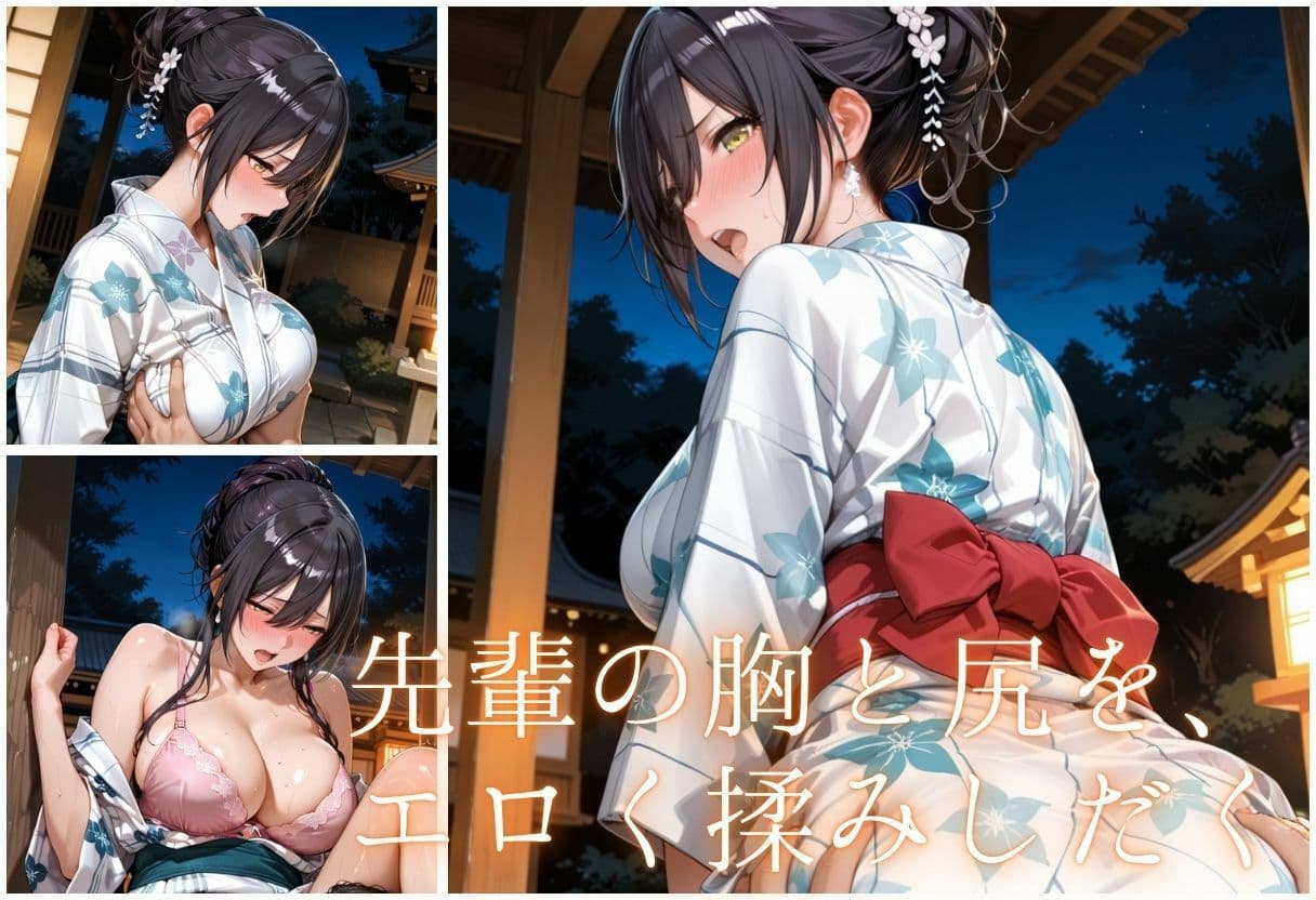 先輩との夏...花火デートからびしょ濡れ本殿SEX vol.4 サンプル7
