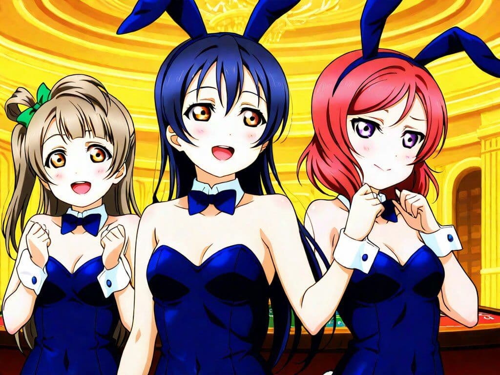 海未＆真姫＆ことりバニーエッチ サンプル1
