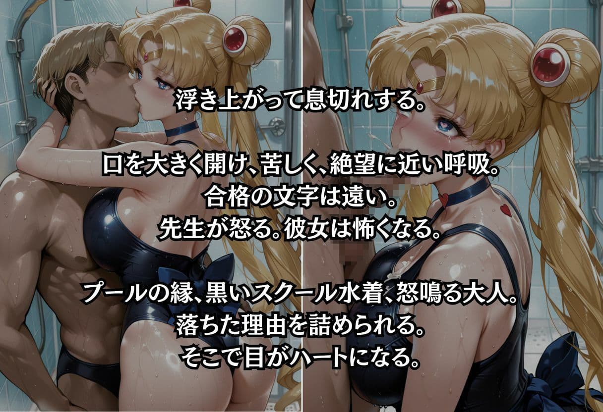 水泳性活  テストでまさかの罰ゲーム？（セー〇ームーン偏） サンプル3