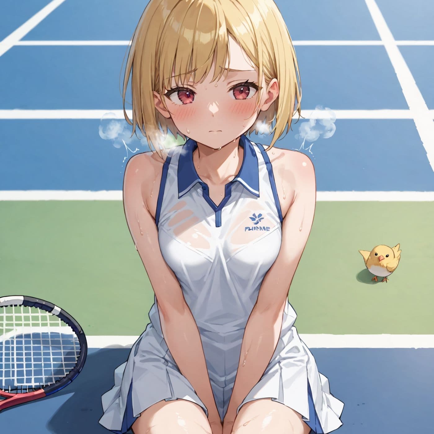 学園性活！ユニフォームに滲む汗 テニス部の本気がエロい8【汗かく美少女の厳選CG276枚収録】スマホ向け サンプル7