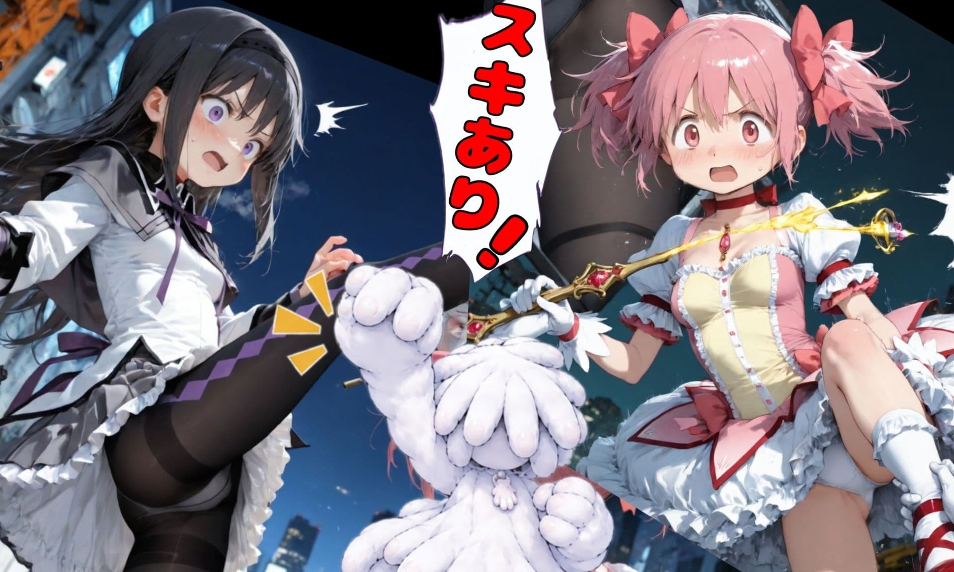 悪い手VSまどか＆ほむら サンプル4