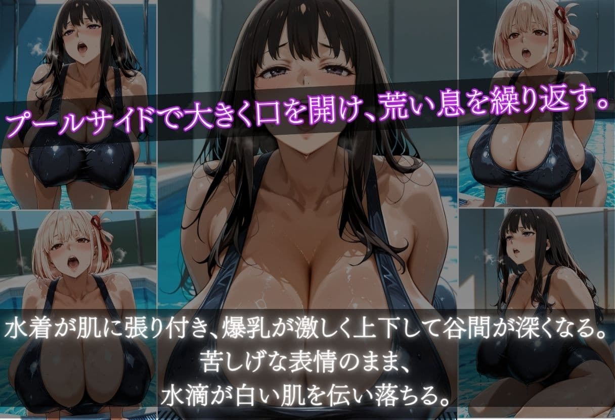 錦木ちさと＆井ノ上たきな  特別補修でスク水爆乳を堕とす サンプル3