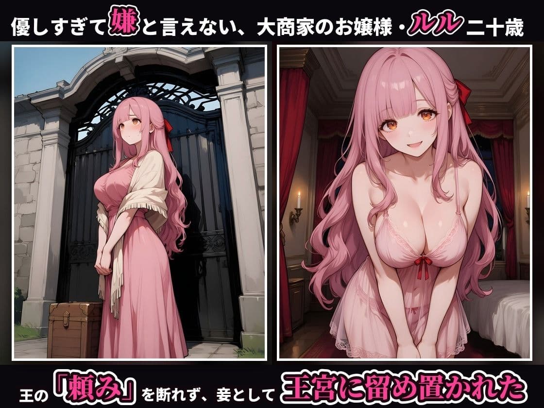 【4K・セリフ有】王に羞恥調教された姫が落城の日に敵兵の中出し輪●で堕ちるまで〜優しすぎる妾姫・ルル編〜 サンプル1