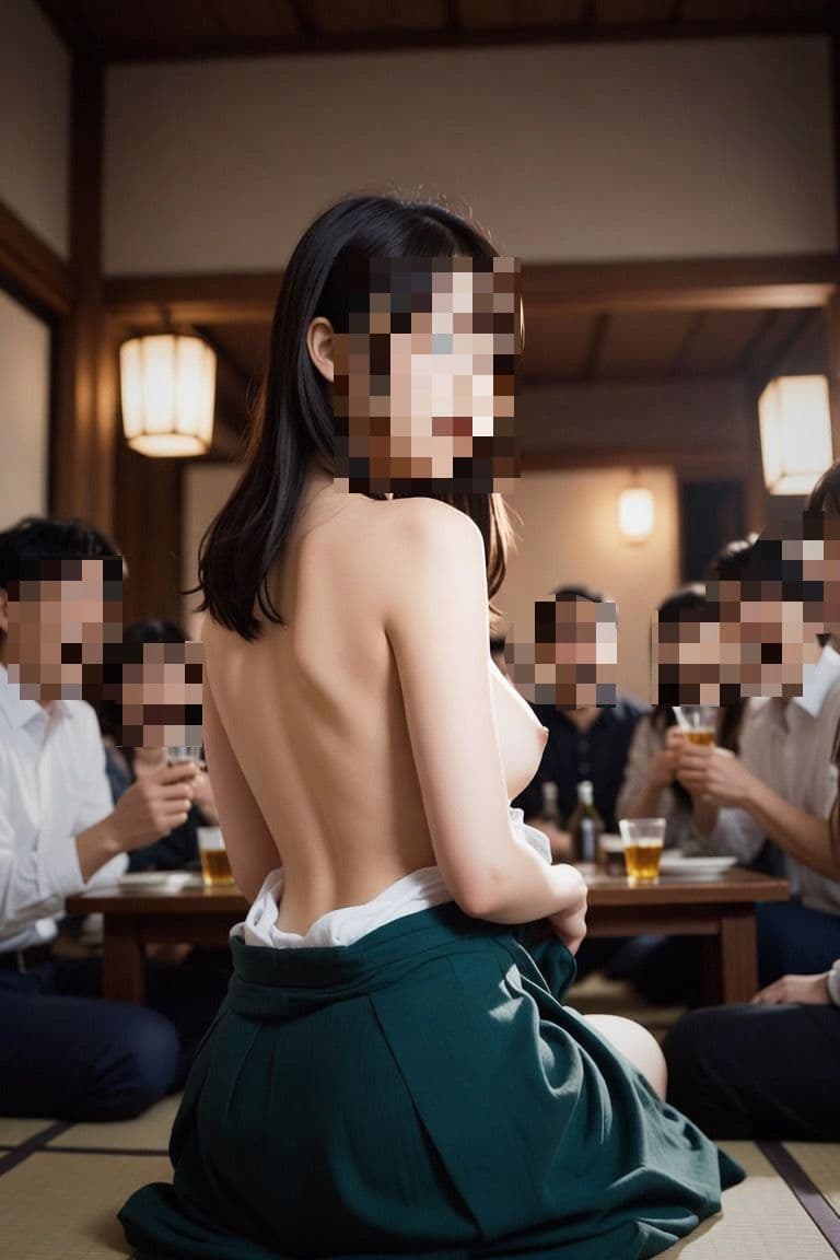 エロい宴会ゲーム開幕 巨乳美少女が次々に服を脱ぎ捨てる サンプル3