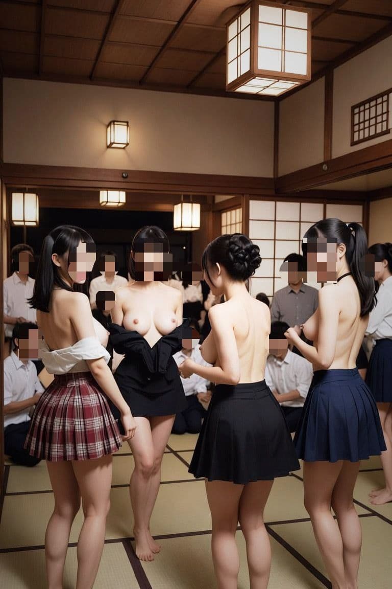 エロい宴会ゲーム開幕 巨乳美少女が次々に服を脱ぎ捨てる サンプル4