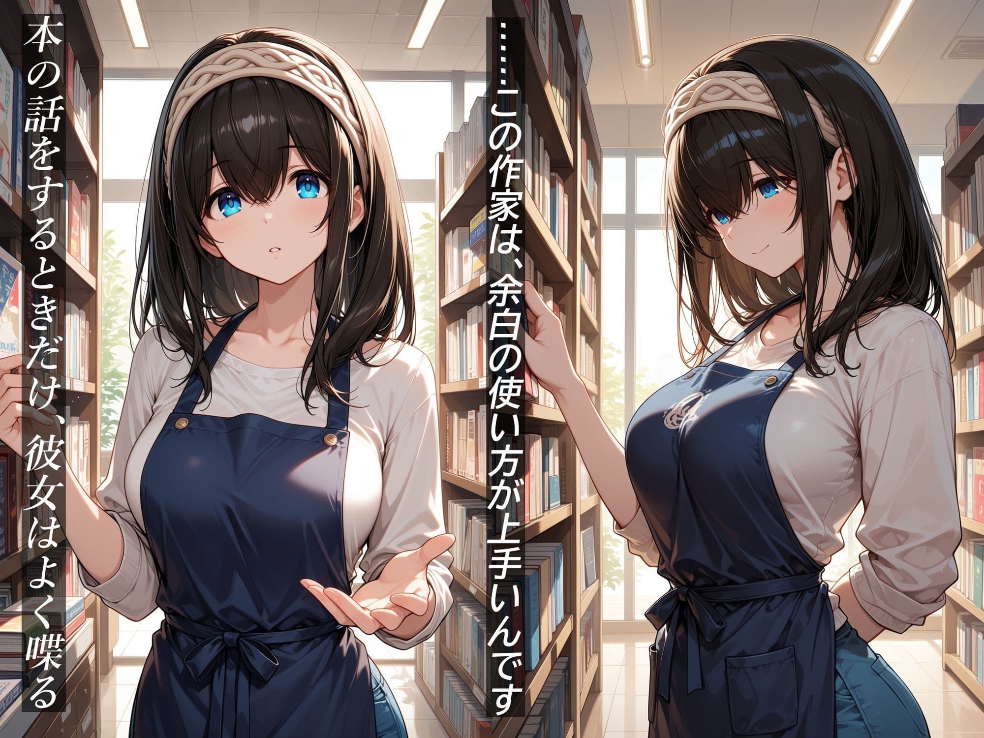 イケナイ関係 〜物静かな巨乳読書家 鷺〇文香が言葉を失い中出し漬けになるまで〜 サンプル1