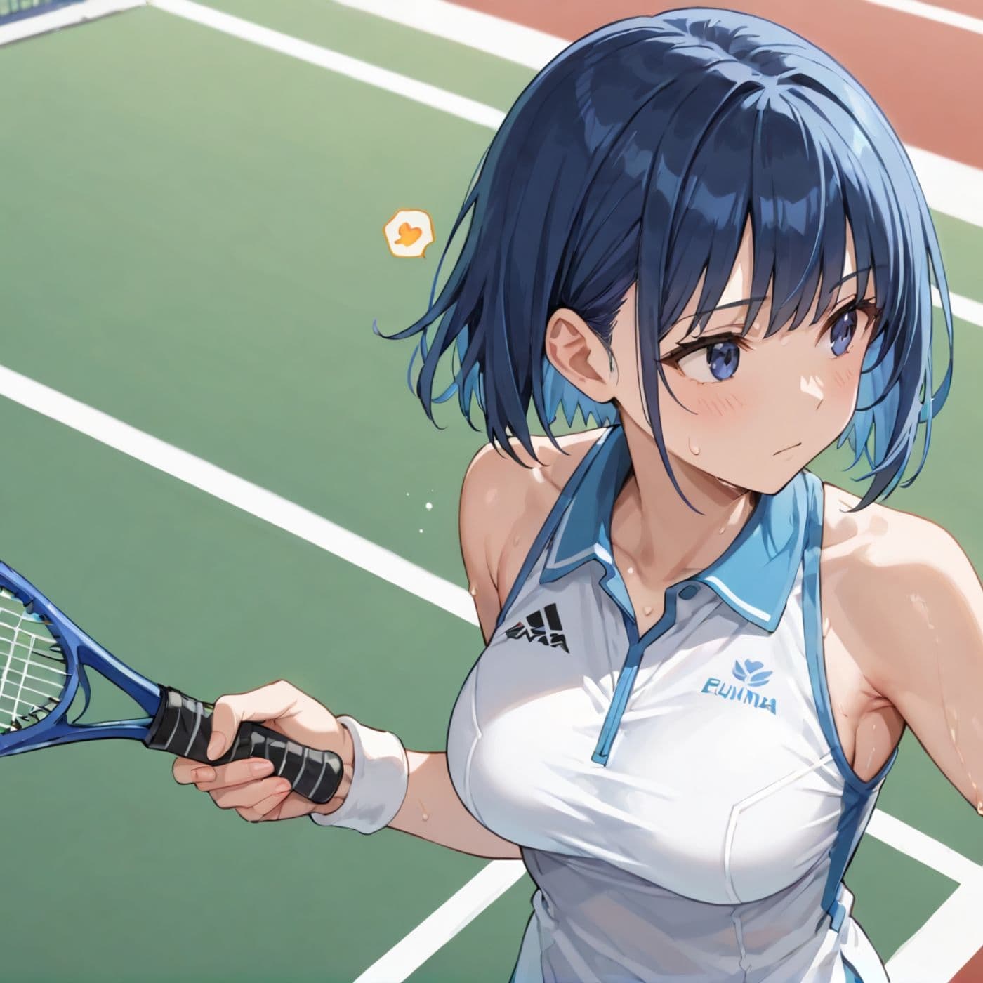 学園性活！ユニフォームに滲む汗 テニス部の本気がエロい9【汗かく美少女の厳選CG400枚収録】PC向け サンプル7