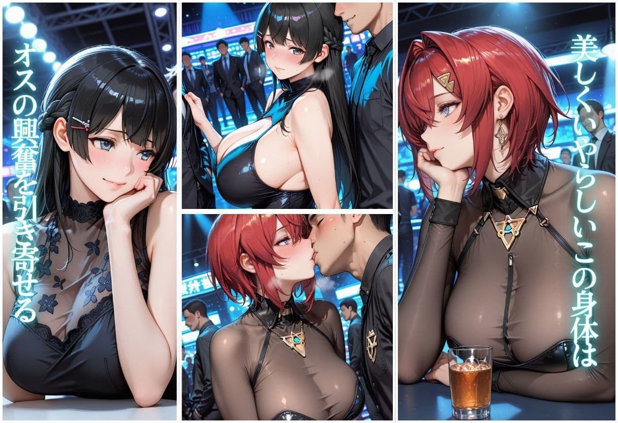 痴女の秘密のハプバーNight〜男たちを食い尽くす乱交プリンセス〜Vol.4 サンプル1