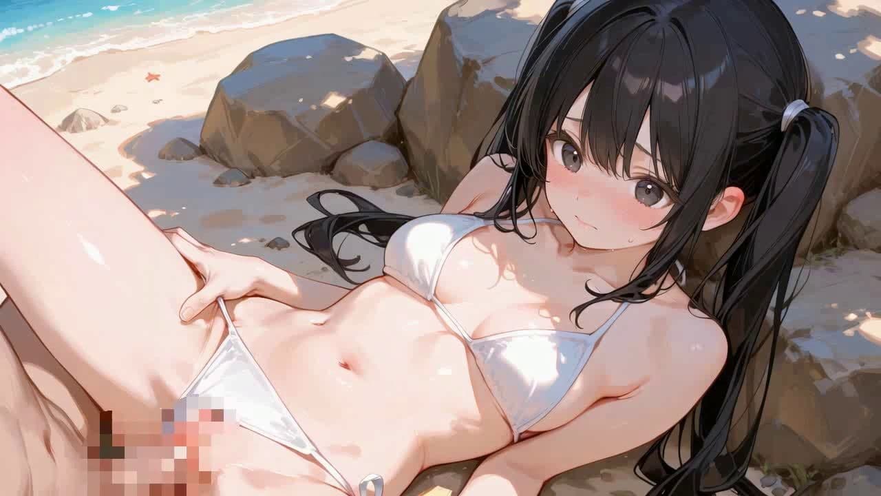 秘密の夏の思い出〜岩陰に隠れて大声で青姦SEXしちゃった夏〜 サンプル2