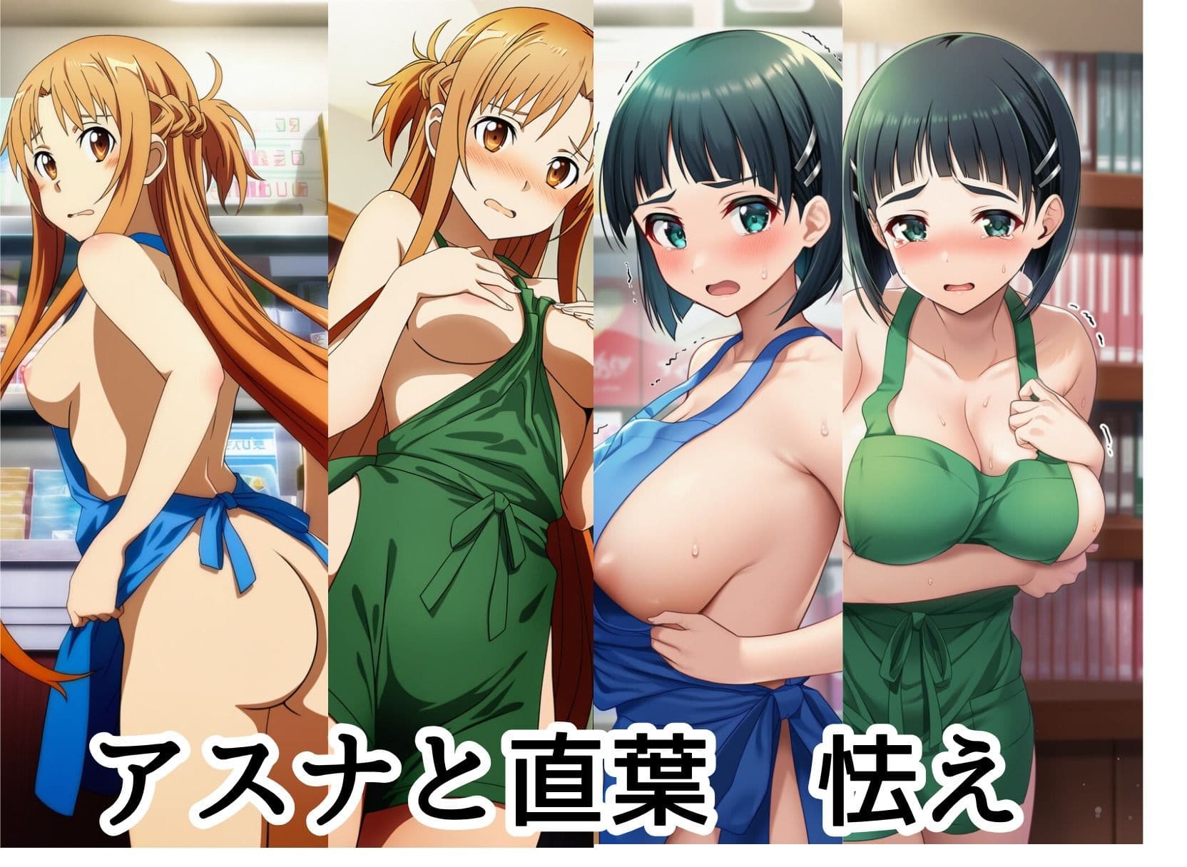 アスナ＆直葉が寝取られ！  泣き顔抵抗も虚しくイカされてアヘ顔で種付け中出し サンプル2