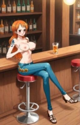 ナミの裸ジーンズ撮影会1(バーカウンター) サンプル5