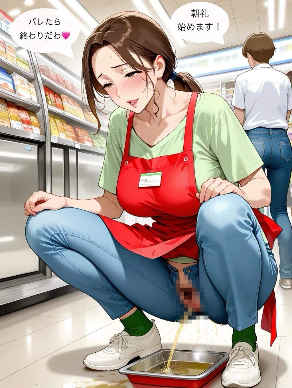 スーパーで働くパート美人妻 サンプル5