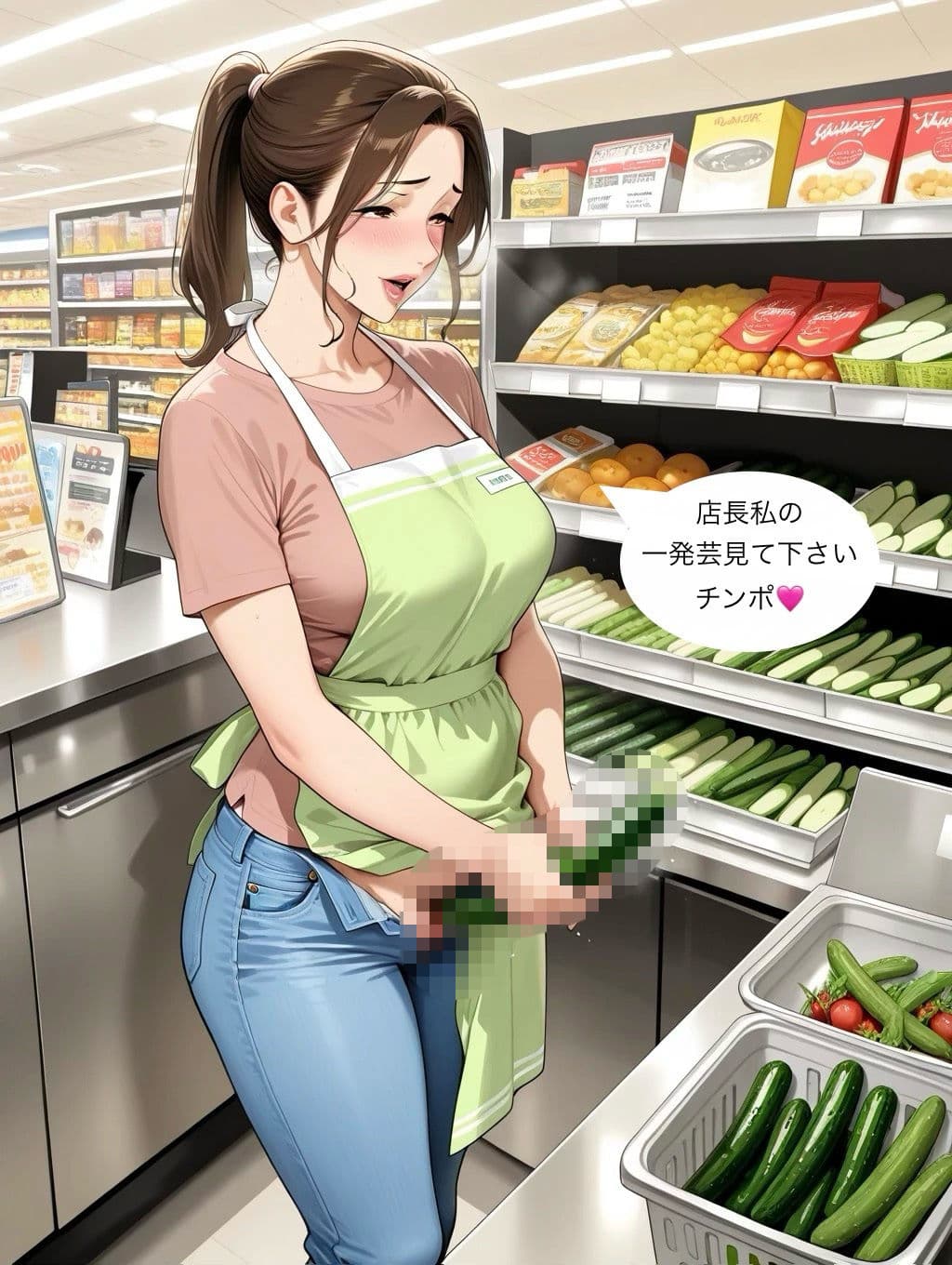 スーパーで働くパート美人妻 サンプル6