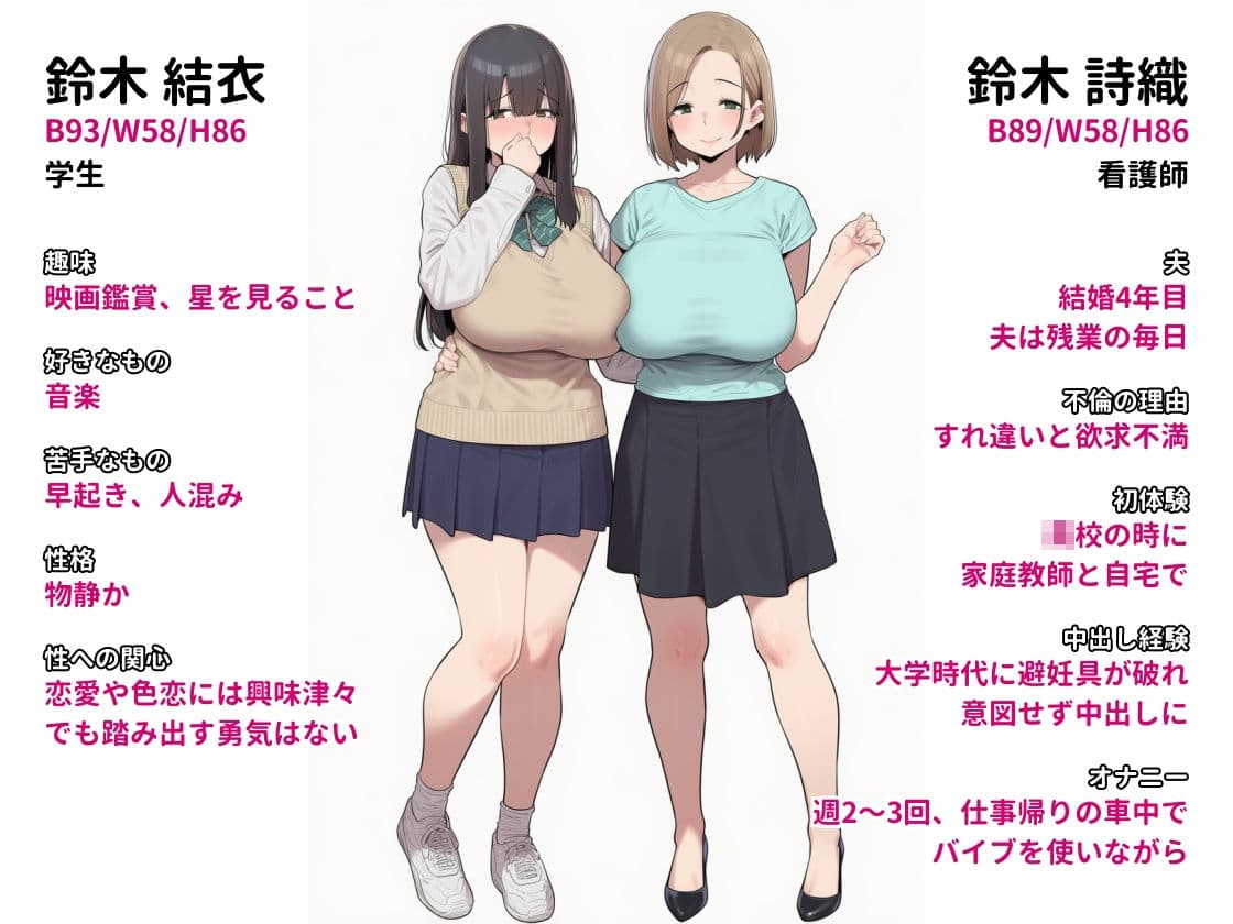 家庭訪問したJK宅で母娘まとめて親子丼 サンプル7