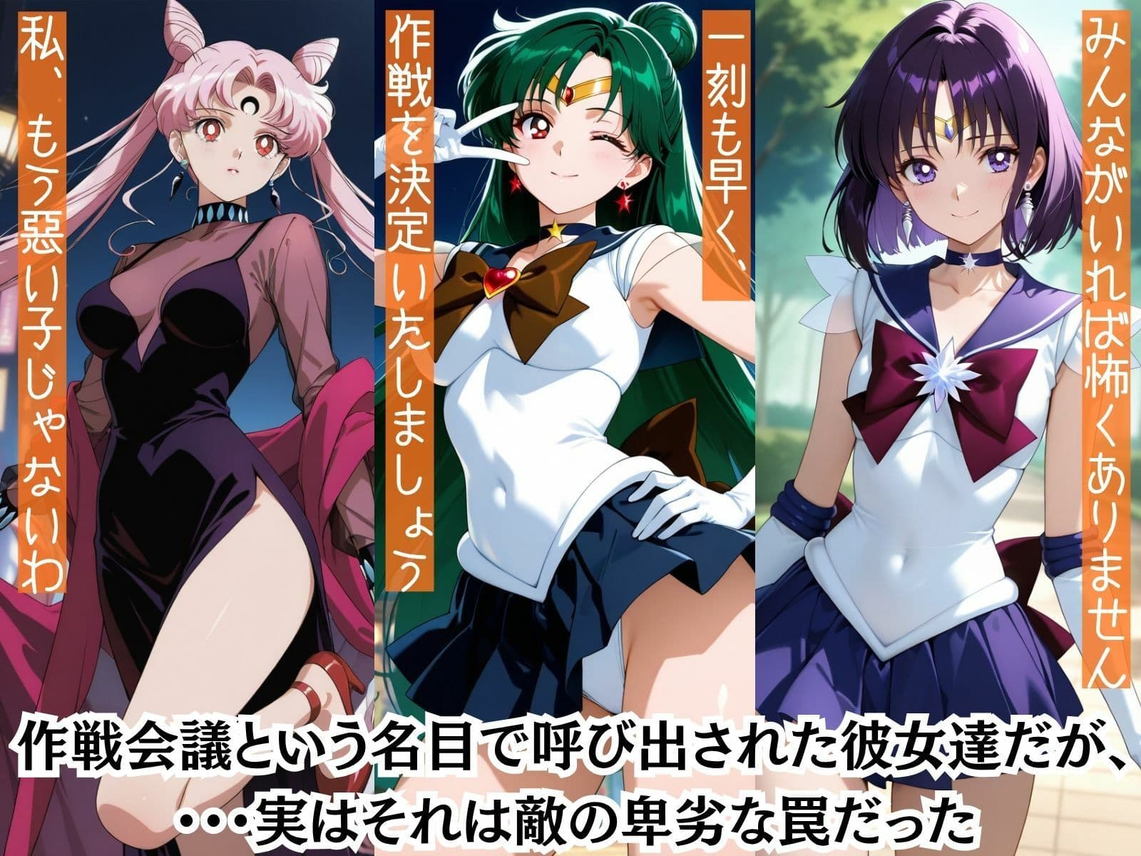 もしも根は真面目なセーラー戦士達を強●的に○〇の力で着せ替え人形に堕として弄んだら？セーラームーン編 サンプル2