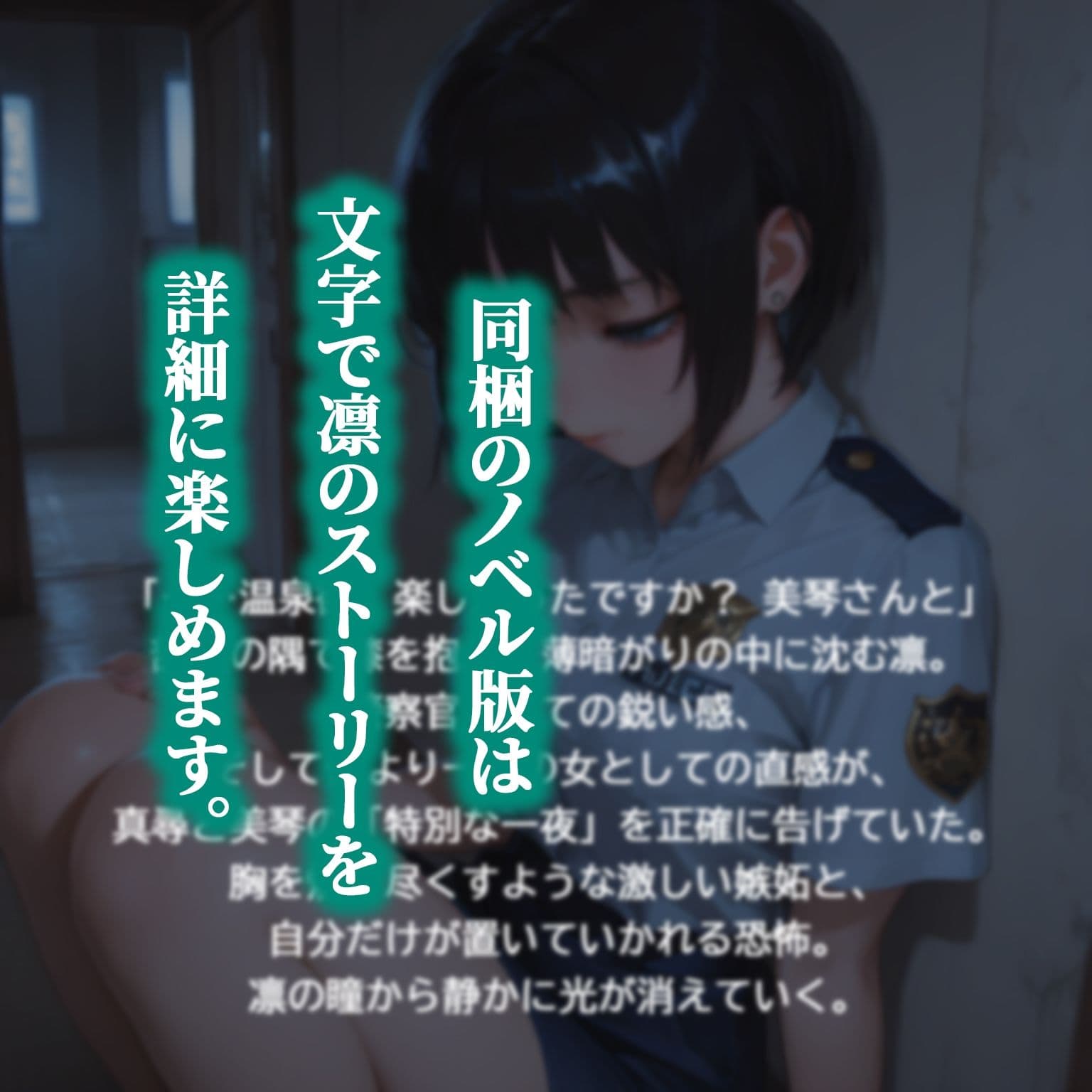 『凛〜嵐の後のご褒美〜』 【制服着崩し/手錠プレイ/青姦/放尿】女警官と木陰でお仕置きご褒美エッチ サンプル6