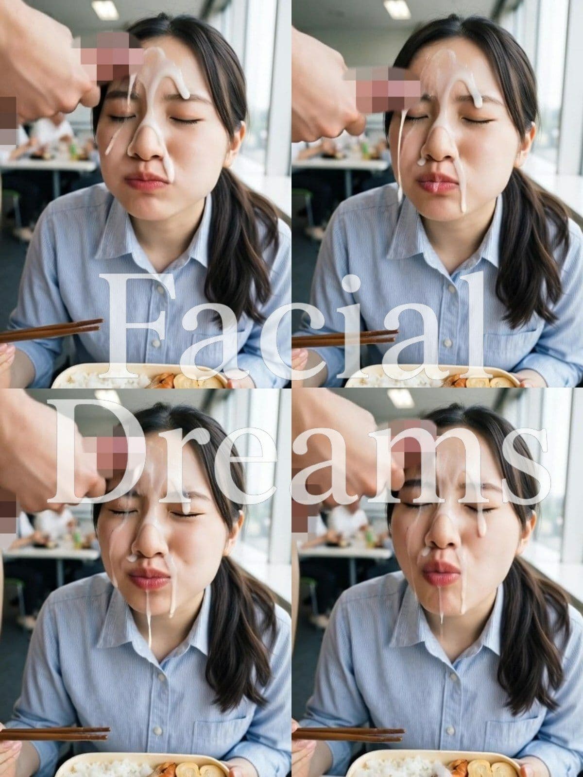 【顔射主義】Vol.8  食事編 33食分の顔射の瞬間を丁寧に描き出した写真集 Vol.8 サンプル3