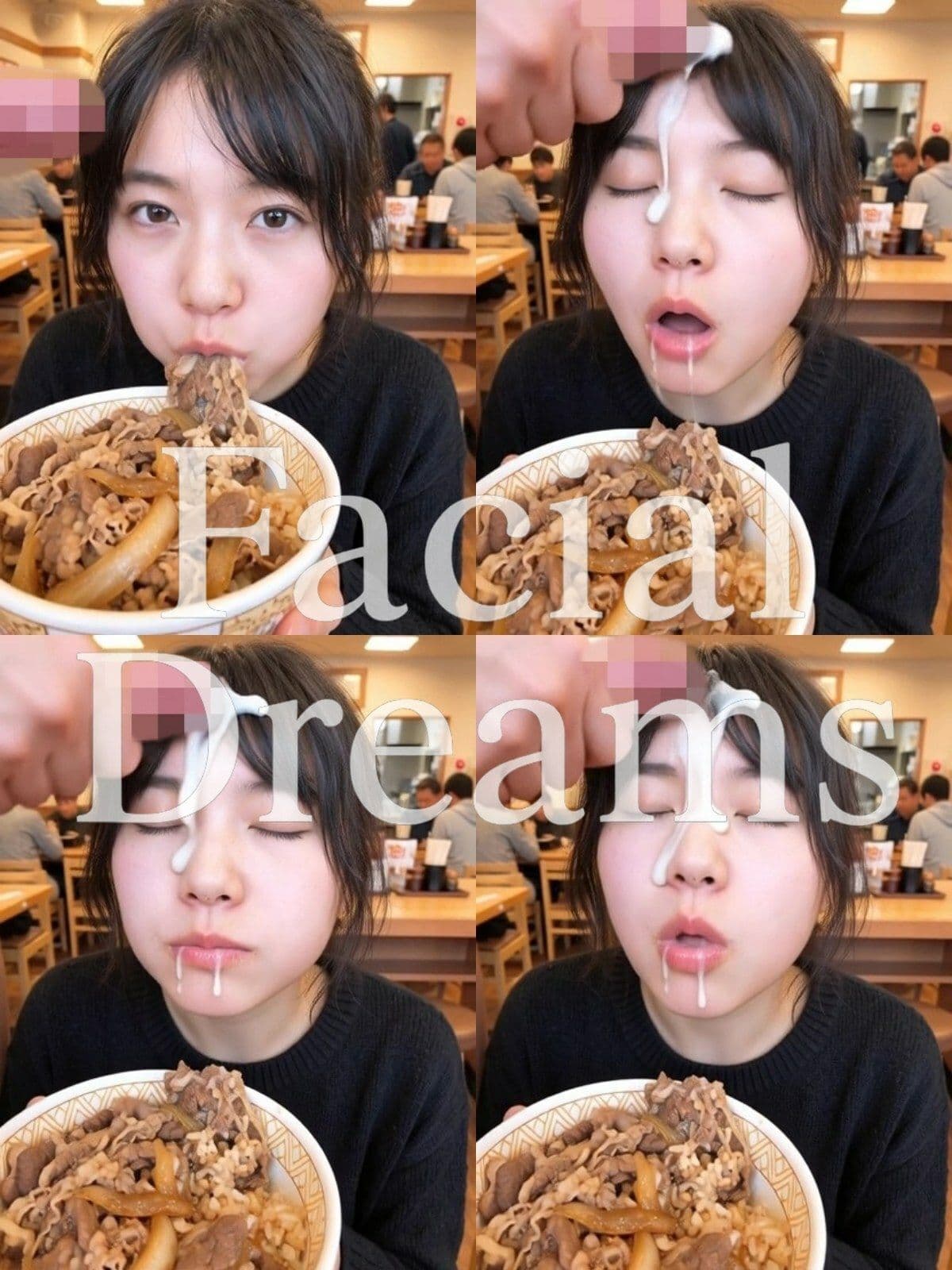【顔射主義】Vol.8  食事編 33食分の顔射の瞬間を丁寧に描き出した写真集 Vol.8 サンプル9