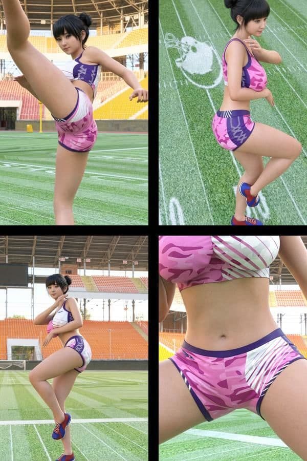 【▲100】大学生グラビアアイドル 一ノ瀬 廻里の陸上コス風写真集 Real_01 サンプル1