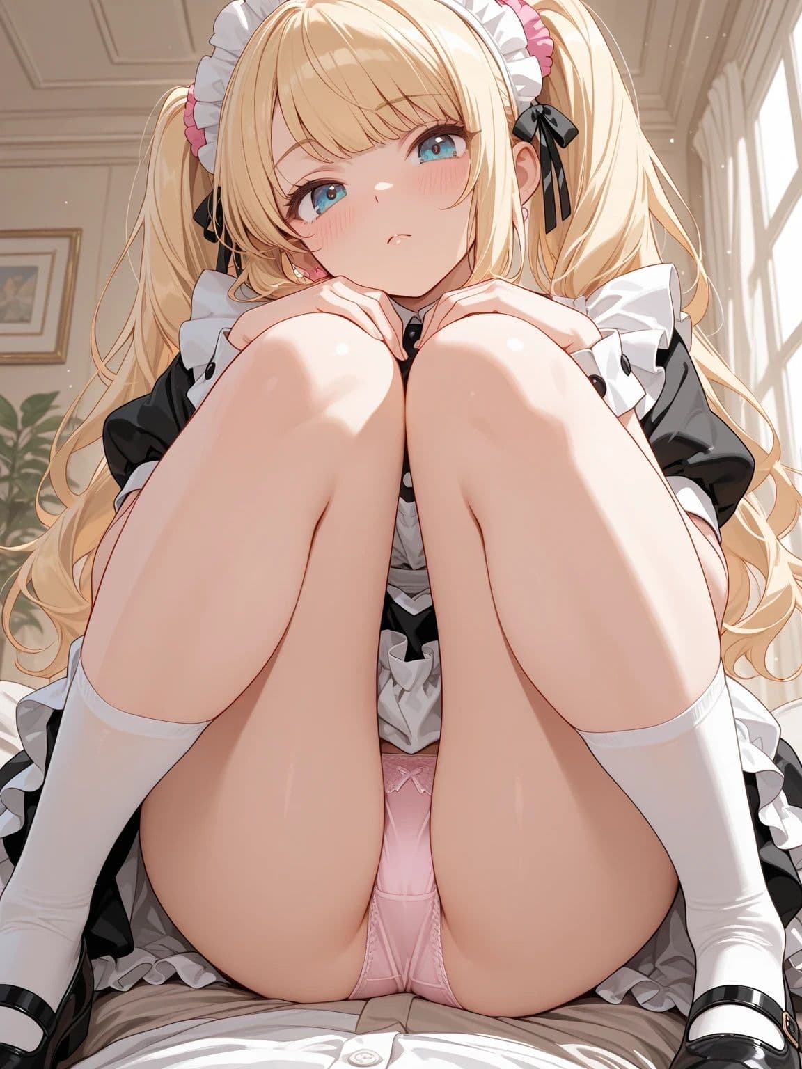 メイド服の女の子がパンツを見せてくれる サンプル2