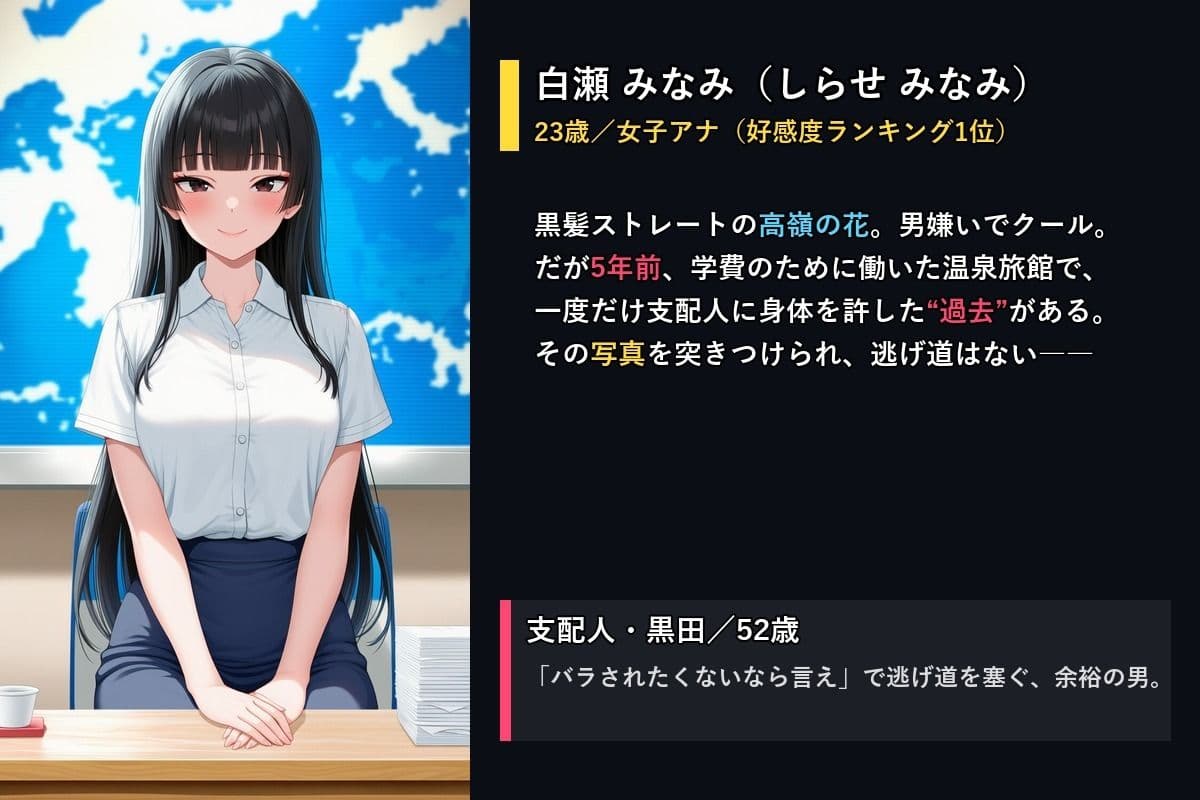 人気女子アナ堕とし温泉旅館 〜5年前の過ちで折られた高嶺の花〜 サンプル2