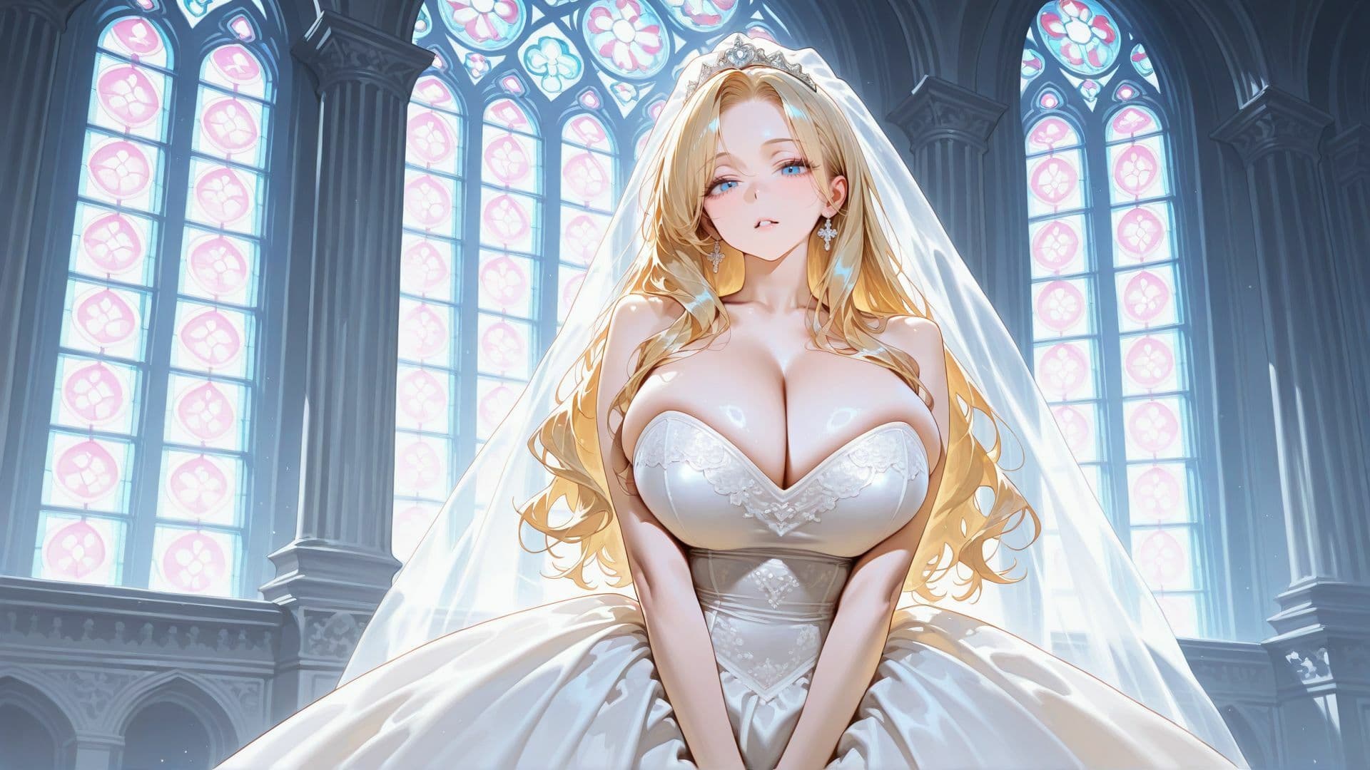 【4K】爆乳花嫁をウェディングドレスのまま濃厚中出し孕ませ サンプル7